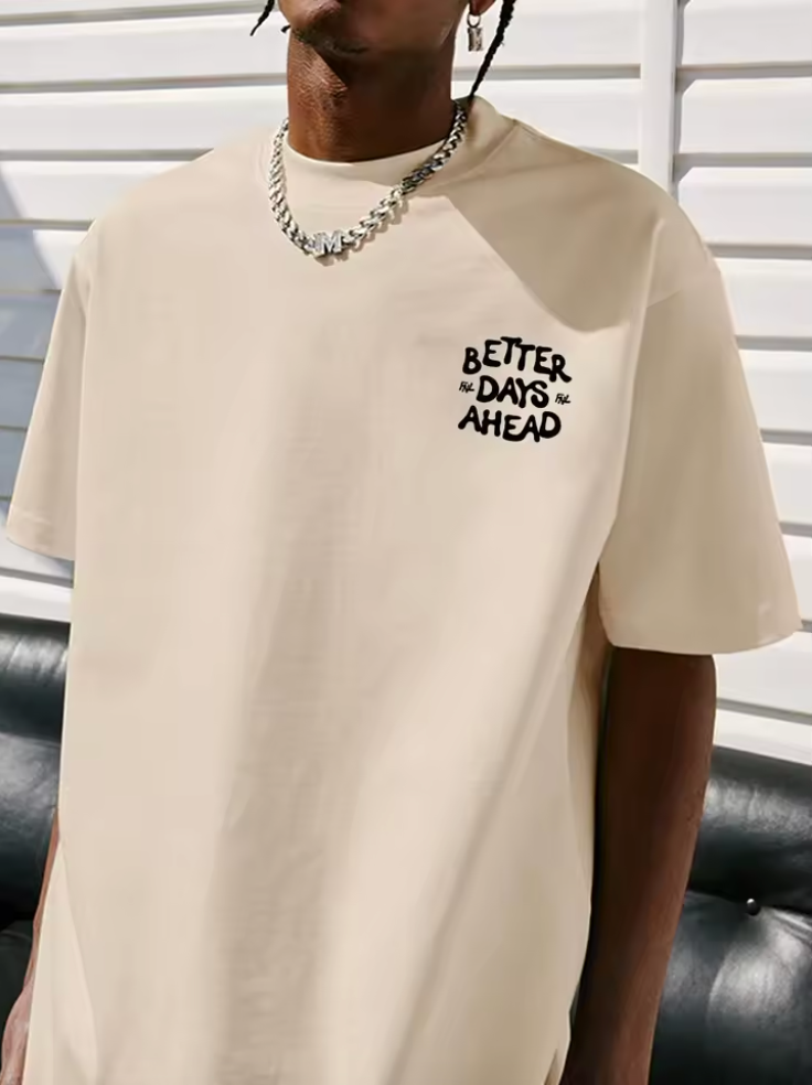 Better Days Ahead Tee ( Tan )