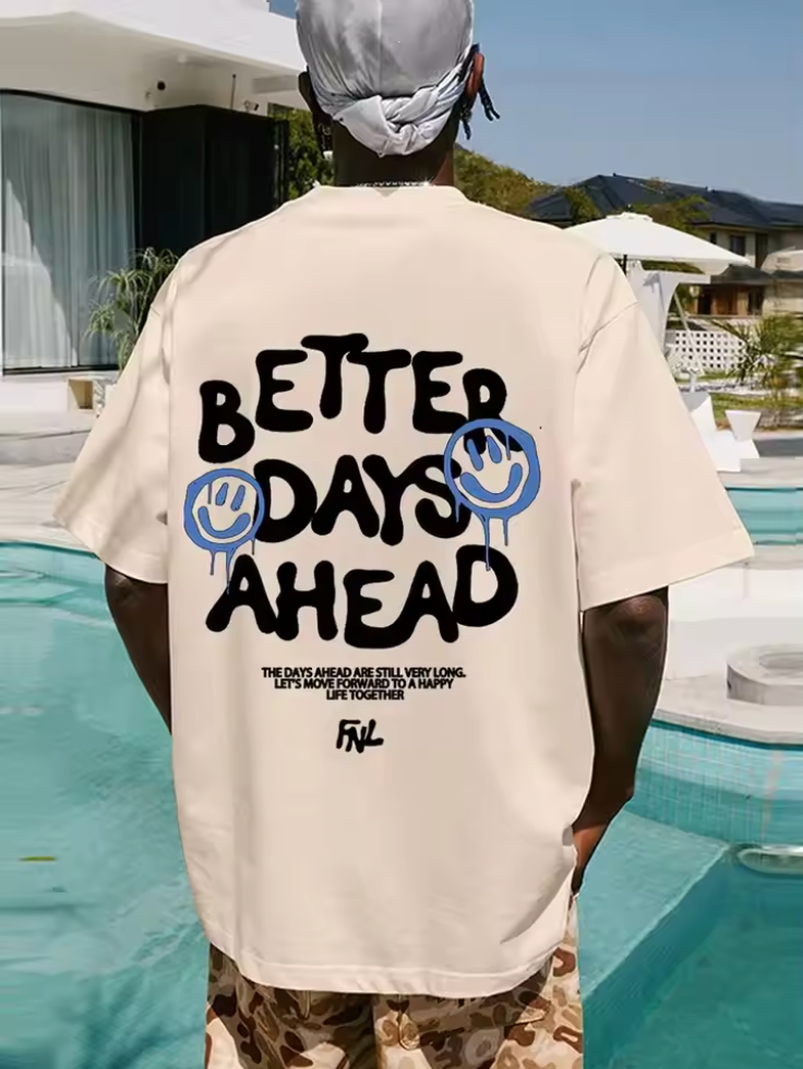 Better Days Ahead Tee ( Tan )